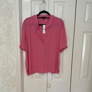J Crew Pink Blouse-NWT Large